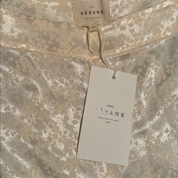 SEZANE Tymo Pants Ecru NWT - Picture 7 of 8